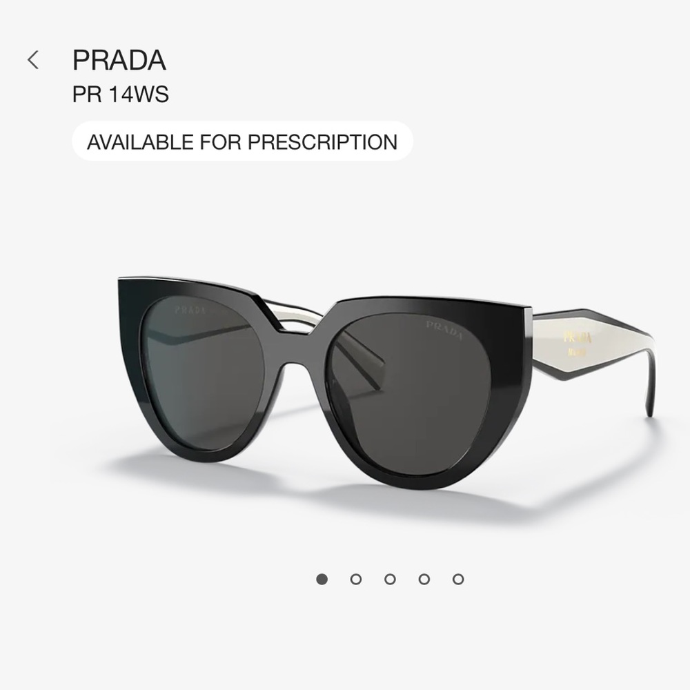 PRADA Black/White Sunglasses